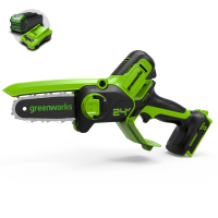 Цепная мини-пила Greenworks 24V G24MCS10 (10 см) аккумуляторная в Красноярске